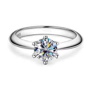 Solitaire Ring For Women Engagement Promise Wedding Band Jewelry